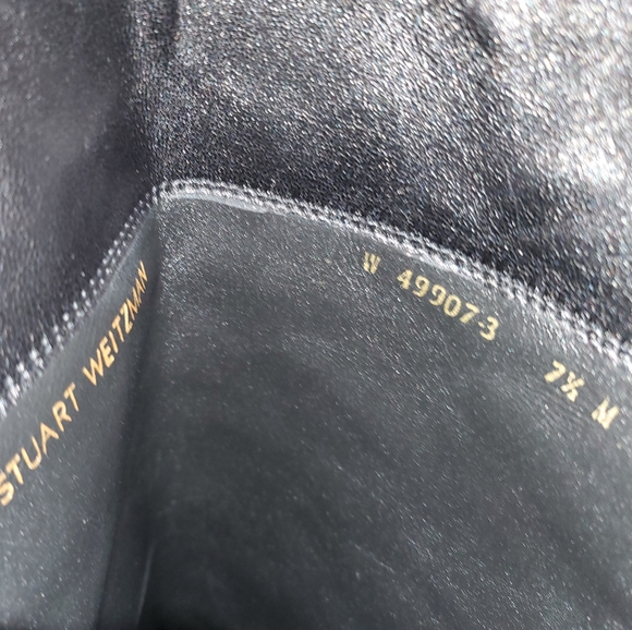 Staurt weitzman black sparkle boot - Picture 2 of 7